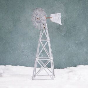 Concordville Anthropologie Terrain Zinc Metal Village Windmill